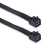 10Gtek SFF-8643 to SFF-8643 12G Internal Mini SAS HD Cable, with Sideband, for NVMe Backplane/RAID Controller, 100-Ohm, Straight to Straight, 0.3-m(0.9ft) view 2