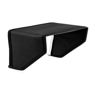 QWORK LCD Video Monitor Hood Sunshade, 7" All-Sides Coverage Sun Shade