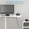 CCCEI Desk Power Strip with 18W USB C Fast Charge Port, Black 800J Surge Protector Clamp Desktop Outlet, Table Edge Mount Socket 6FT and Fit 1.6 inch Tabletop Edge Thick. view 2