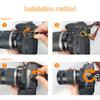 Kasla Camera Strap, Camera Straps for Photographers, Leather Dual Camera Strap for Two DSLR/SLR Cameras (Tan) view 4