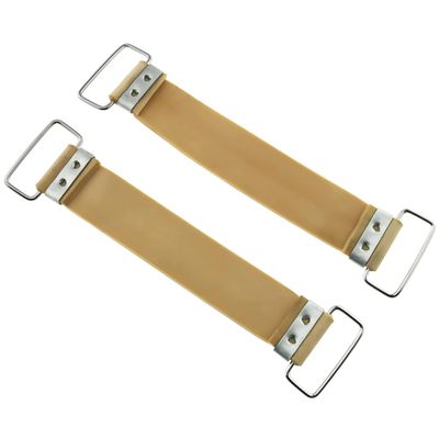E-outstanding 2Pcs Non-Slip Battery Straps Rubber Band, 5.7-inch x 0.87-inch Khaki Yellow