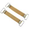 E-outstanding 2Pcs Non-Slip Battery Straps Rubber Band, 5.7-inch x 0.87-inch Khaki Yellow view 1