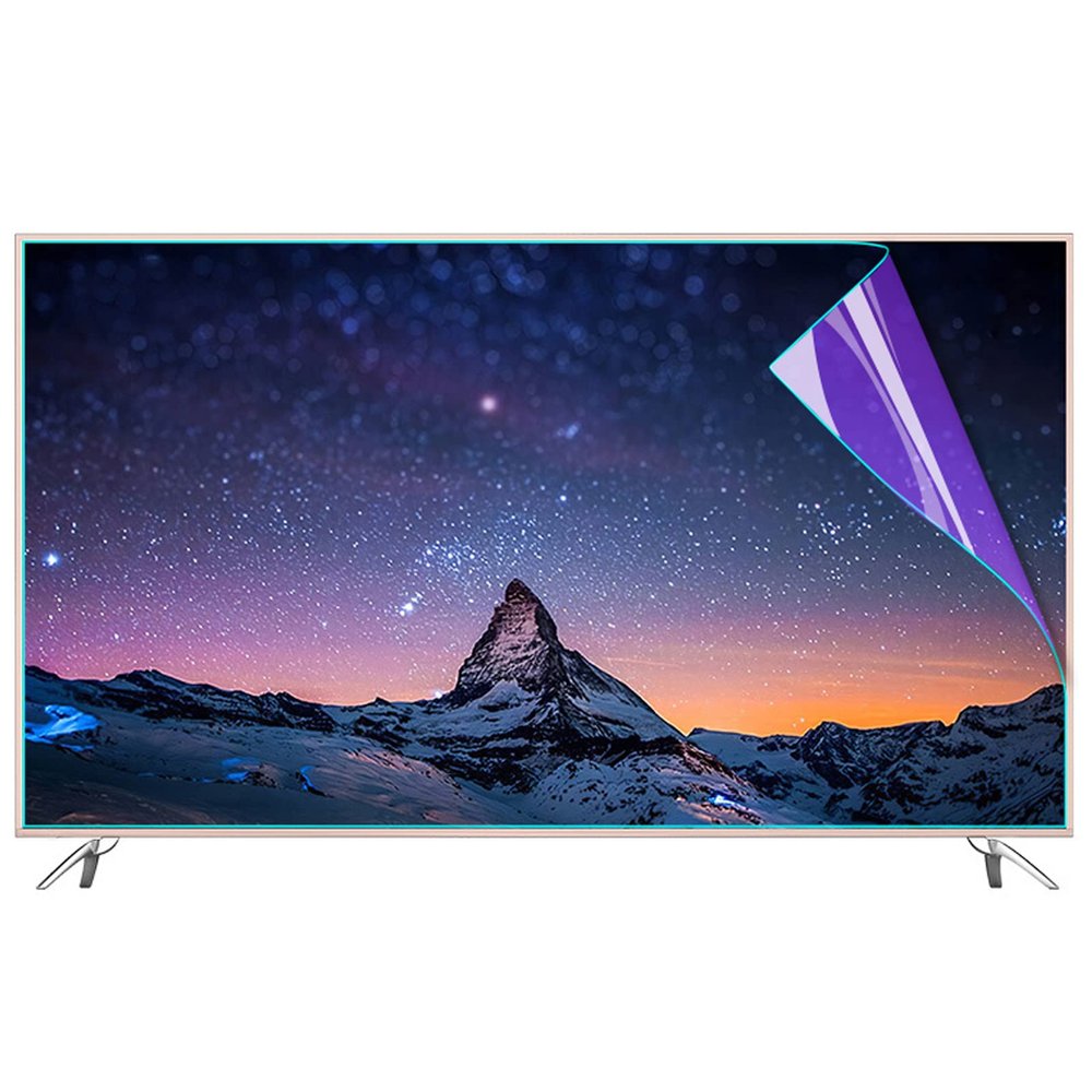 JCSKY Anti-Glare TV Ultra Clear Screen Protector 49" 50" 55" Inch, Anti-Glare/Anti Blue Light/Anti Scratch Film, for LCD, LED, 4k OLED & QLED HDTV,49"(1075604mm)