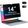 Peslv Magnetic Privacy Screen for MacBook Pro 14 Inch (2021-2025, M1, M2, M3, M4, M5), Removable Matte Blue Light Glare Filter for Mac Pro 14.2" Laptop Computer view 1