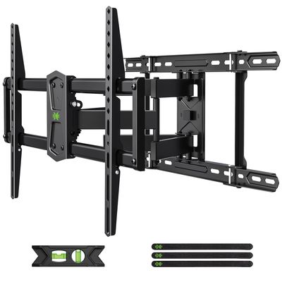 USX Mount Full Motion TV Wall Mount 42"-84" TVS, Fits 16" 18" or 24" Studs, Heavy Duty TV Mounts Bracket with Dual Articulating Arms Tilt Swivel Extension Max VESA 600x400mm, Weight Capacity 110lbs