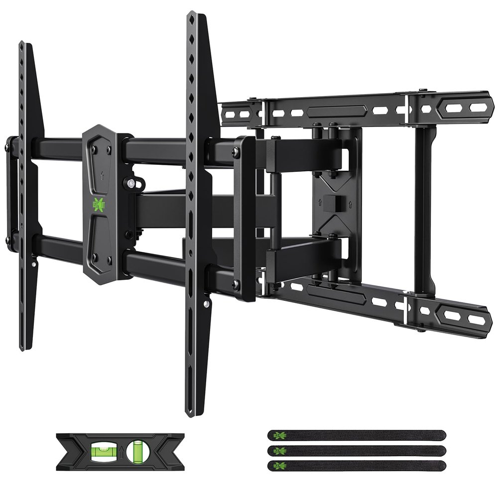 USX Mount Full Motion TV Wall Mount 42"-84" TVS, Fits 16" 18" or 24" Studs, Heavy Duty TV Mounts Bracket with Dual Articulating Arms Tilt Swivel Extension Max VESA 600x400mm, Weight Capacity 110lbs