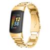 Bracelet Compatible with Fitbit Charge 5,KangPlus Metal Band Adjustable Stainless Steel Bracelet Replacement Strap with Link Remove Tool for Women Girl for Fitbit Charge 5- Gold view 1
