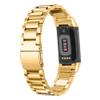 Bracelet Compatible with Fitbit Charge 5,KangPlus Metal Band Adjustable Stainless Steel Bracelet Replacement Strap with Link Remove Tool for Women Girl for Fitbit Charge 5- Gold view 2