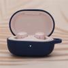 2 Pack DAYJOY Soft Silicone Protective Case Cover Compatible with Redmi Airdots 3 Earbuds, Protective Skin Sleeve with Key Chain (Black+Blue) view 3