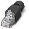 1417401, RJ45 Connector, M 8p8c, Ethernet Shielded Cat5e, IDC view 1