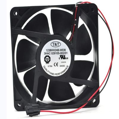 1238HH24B-WDB 120x120x38mm DC24V 0.7A 4300RPM 152.2CFM 2-Wire Cooling Fan