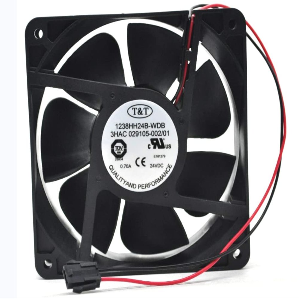 1238HH24B-WDB 120x120x38mm DC24V 0.7A 4300RPM 152.2CFM 2-Wire Cooling Fan