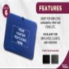 6 Santana Neoprene Laptop Sleeves Set - Customizable Text, Logo - Zipper Closure, Lightweight, Durable, Party Favor - Blue view 2