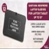 12 Santana Neoprene Laptop Sleeves Set - Customizable Text, Logo - Zipper Closure, Lightweight, Durable, Party Favor - Dark Grey view 3
