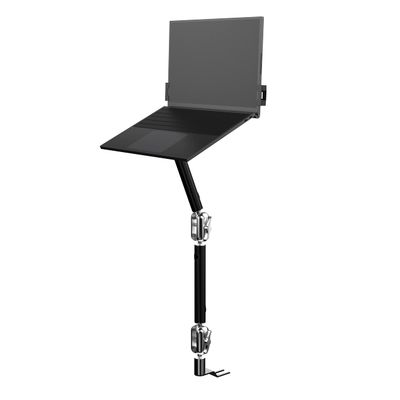 CTA Digital Laptop Arm - CTA Security Laptop Arm with VESA Mounting Base for Delivery Vehicles, Law Enforcement Cars, and Ride Share Drivers Compatible with Laptops up to 17 (AUT-SAM) Black