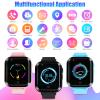 4G GPS Smart Watch for Kids, 2-Way Call,Video Call,Voice Chat,School Mode,SOS,GPS,Camera,Pedometer,IP67 Waterproof Watch Phone for Boys Girls (T16, 1.44", Pure Color Strap, Black) view 3