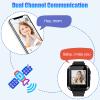 4G GPS Smart Watch for Kids, 2-Way Call,Video Call,Voice Chat,School Mode,SOS,GPS,Camera,Pedometer,IP67 Waterproof Watch Phone for Boys Girls (T16, 1.44", Pure Color Strap, Black) view 4