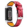 AISPORTS Leather Band Compatible with Fitbit Charge 5 Band for Women Men, Soft Breathable Leather Sport Wristband Metal Classic Buckle Bracelet Replacement Band for Fitbit Charge 5 Activity Tracker view 1