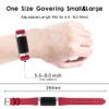 AISPORTS Leather Band Compatible with Fitbit Charge 5 Band for Women Men, Soft Breathable Leather Sport Wristband Metal Classic Buckle Bracelet Replacement Band for Fitbit Charge 5 Activity Tracker view 3