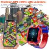 4G GPS Smart Watch for Kids, 2-Way Call,Video Call,Voice Chat,School Mode,SOS,GPS,Camera,Pedometer,IP67 Waterproof Watch Phone for Boys Girls (T10, 360 Rotation, Dual Cameras, Kid-Proof, Red) view 3