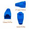 100 Pcs RJ45 8P8C Ethernet Network Cable Strain Relief Boots Cable Connector Plug Cover Blue view 2