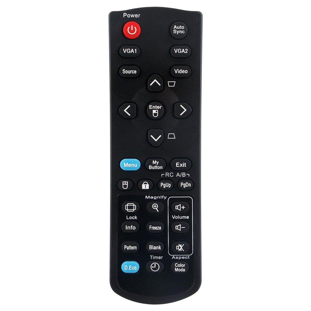 Replaced Remote Control Compatible with Viewsonic Projectors PJD6253 PJD6383 PJD6383S PJD6553W PJD6653W PJD6653WS PJD6683W PJD6683WS PJD5126 PJD5226 PJD6223 PJD6353 PJD6653W PJD6353S PJD6653WS
