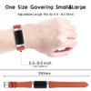 AISPORTS Leather Band Compatible with Fitbit Charge 5 Band for Women Men, Soft Breathable Leather Sport Wristband Metal Classic Buckle Bracelet Replacement Band for Fitbit Charge 5 Activity Tracker view 3