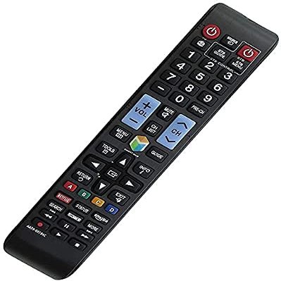 Universal Replacement Remote Control Fit for UN75F6300AF UN65F6300AF UN60F6300AF UN40H6230 UN39H5204 UN50H5203 UN46H5203 HG26NA470PFXZA HG26NA477 UN46ES6003FXZA UN78JS8600FXZA for Samsung TV