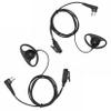 Yolipar CLS1410 CLS1110 Earpiece Compatible with Motorola Radio CP200 GP300 GP2000 Walkie Talkie with PTT Mic 2 Pin Headset Single-Wire Surveillance Kit (D-Shaped, 2 PCS) view 1