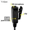 Yolipar CLS1410 CLS1110 Earpiece Compatible with Motorola Radio CP200 GP300 GP2000 Walkie Talkie with PTT Mic 2 Pin Headset Single-Wire Surveillance Kit (D-Shaped, 2 PCS) view 3
