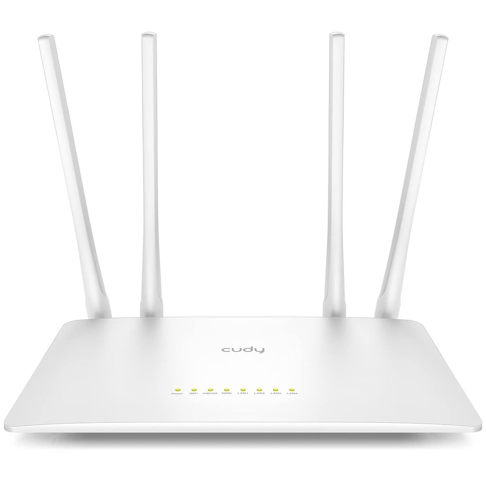 Cudy AC1200 Smart WiFi Router Extender, Access Point, WISP, 5GHz Dual Band, 10/100Mbps LAN, 4x5dBi Antennas, VPN, Guest WiFi, AP Mode, WR1200