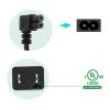 10 Feet Power Cord Compatible Samsung TV, TCL Roku LG LED LCD TV Right Angle Power Cable Replacement view 4