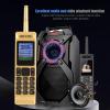 ASHATA Retro Vintage Brick Mobile Phone Four Card Four Standby Quad Band 32GB Bluetooth Classic Retro Cell Phone Support Bluetooth Dialing, MP3, Radio and Other Fuctions(Gold) view 2
