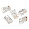 100Pcs RJ45 Modular Plug Network Connectors, 8 Pins Pass Through Connectors for Cat5e and Cat 6 view 1