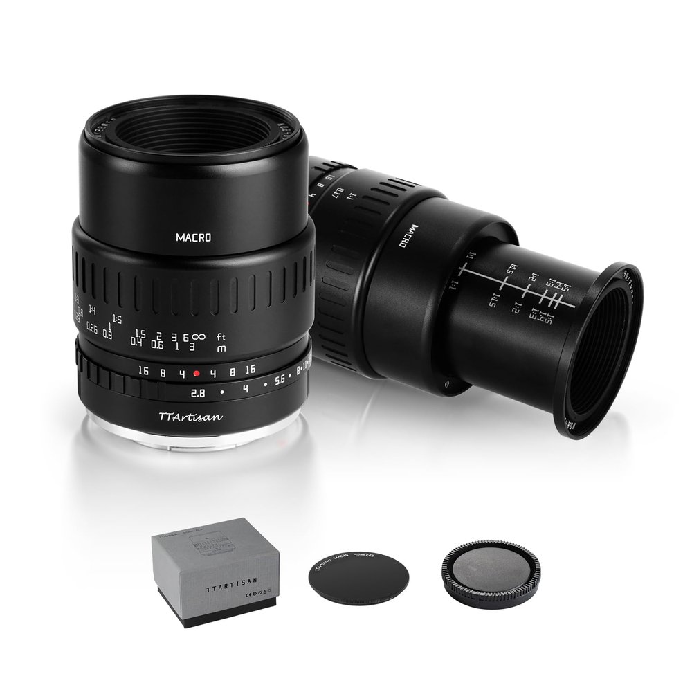 TTArtisan 40mm F2.8 Macro Lens APS-C Frame 1:1 Magnification Lens Manual Focus Camera Lenses for Z Mount Z5 Z6 Z7 Z6II Z6III Z7II ZFC Z30 Z50 Z50II Z9 Z8 ZF