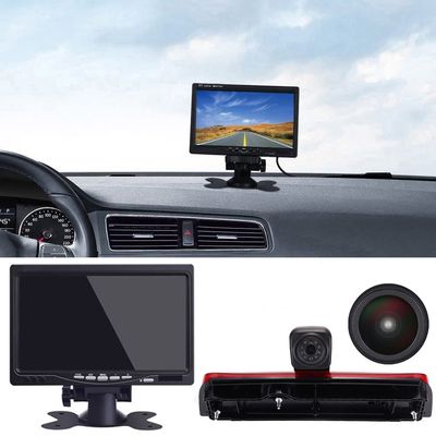 1280x720 Pixels 1000 TV Line 3rd Brake Light Reversing Camera Brake lamp Parking Camera Replacement for Ford Transit Connect 2014-2017 Transporter Business MPV SUV Bus+7" Reverse Monitor