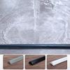 PPGE Shower Threshold Water Guard, Collapsible Bathroom Water Stopper Flood Barrier Rubber Water Dam, Self Adhesive Silicone Stopper Seal Strip Dry and Wet Separation, (Size:500cm,Color:White) view 4