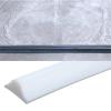 PPGE Shower Threshold Water Guard, Collapsible Bathroom Water Stopper Flood Barrier Rubber Water Dam, Self Adhesive Silicone Stopper Seal Strip Dry and Wet Separation, (Size:400cm,Color:White) view 1