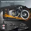 Keenso Motorcycle Driving Recorder, 2in Display Front Rear Dual Camera 1080P+720P Waterproof Multifunction Autocycle Accessories Portable GPS view 2