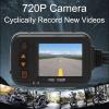 Keenso Motorcycle Driving Recorder, 2in Display Front Rear Dual Camera 1080P+720P Waterproof Multifunction Autocycle Accessories Portable GPS view 4