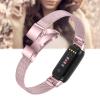 TryBest Metal Wristband Compatible with Fitbit Luxe,Women Men Metal Stainless Steel Replacement Band Accessories Adjustable 5.5-8.1 inch - Pink view 4