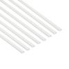 D-Line White Half Round Cable Cover, 8x 1m Lengths (8m), Paintable, Self-Adhesive, Up to 8mm Outer Diameter, 20mm W x 10mm H view 1