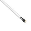 D-Line White Half Round Cable Cover, 8x 1m Lengths (8m), Paintable, Self-Adhesive, Up to 8mm Outer Diameter, 20mm W x 10mm H view 2