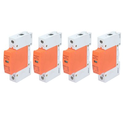 4Pcs SPD Protector Device 420V 1P DIN Rail Mount for House Lighting and Photovoltaic DC System for Electrical Panel Circuit Breaker