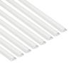 D-Line Cable Trunking White, 8-Meter Pack, One-Piece Half Round Wire Covers, Paintable Self-Adhesive Cable Hider, TV Wire Hider, Cable Management - 8X 30mm (W) x 15mm (H) x 1-Meter Length (8-Meter) view 1