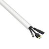 D-Line Cable Trunking White, 8-Meter Pack, One-Piece Half Round Wire Covers, Paintable Self-Adhesive Cable Hider, TV Wire Hider, Cable Management - 8X 30mm (W) x 15mm (H) x 1-Meter Length (8-Meter) view 2