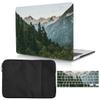 MacBook Air 13 Inch Case (2010-2017) Model A1369/A1466 - Plastic Hard Shell Protective Cover + Laptop Sleeve Bag + Keyboard Cover - Forest view 1