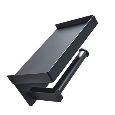 Cabilock Bathroom Toilet Paper Holder Shelf Simple Wall-Mounted Roll Paper Rack Stand