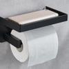 Cabilock Bathroom Toilet Paper Holder Shelf Simple Wall-Mounted Roll Paper Rack Stand view 3