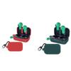 2 Pack DAYJOY Soft Silicone Protective Case Cover Compatible with Skullcandy Dime Earphone, Protective Skin Sleeve with Key Chain (red+Green) view 1